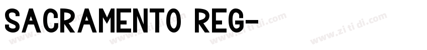 Sacramento Reg字体转换